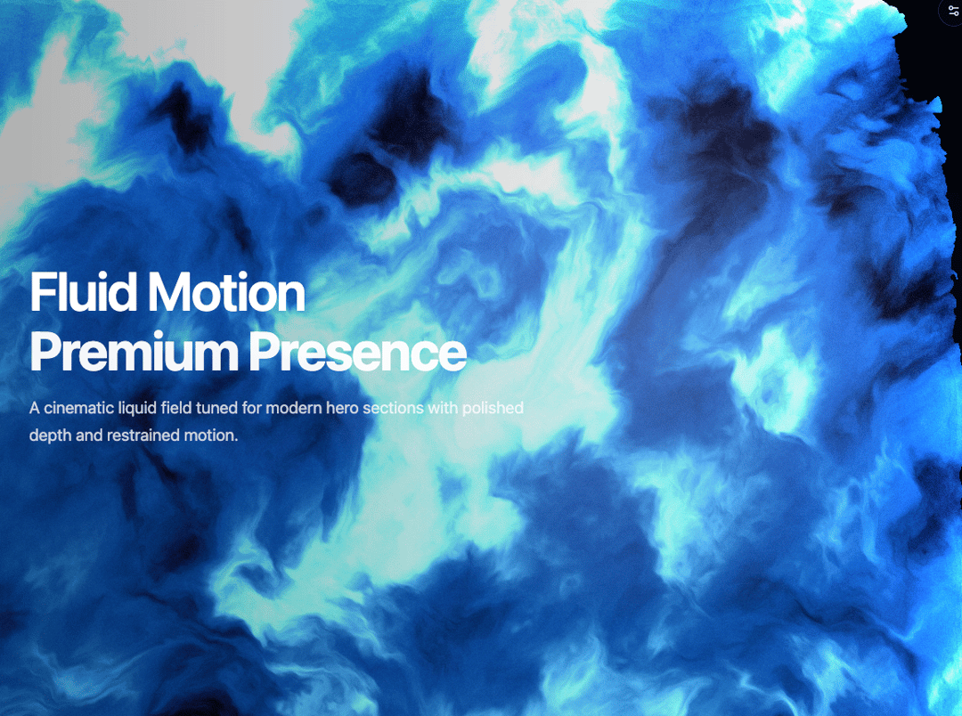 WebGL Liquid preview
