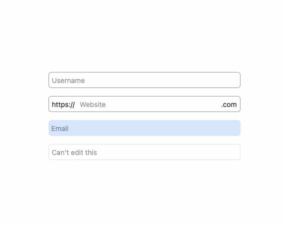 Input preview