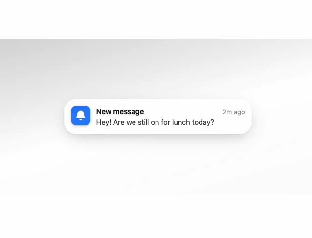 Glass Notification preview