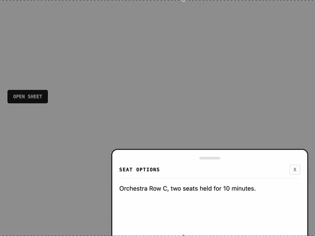 Bottom Sheet preview