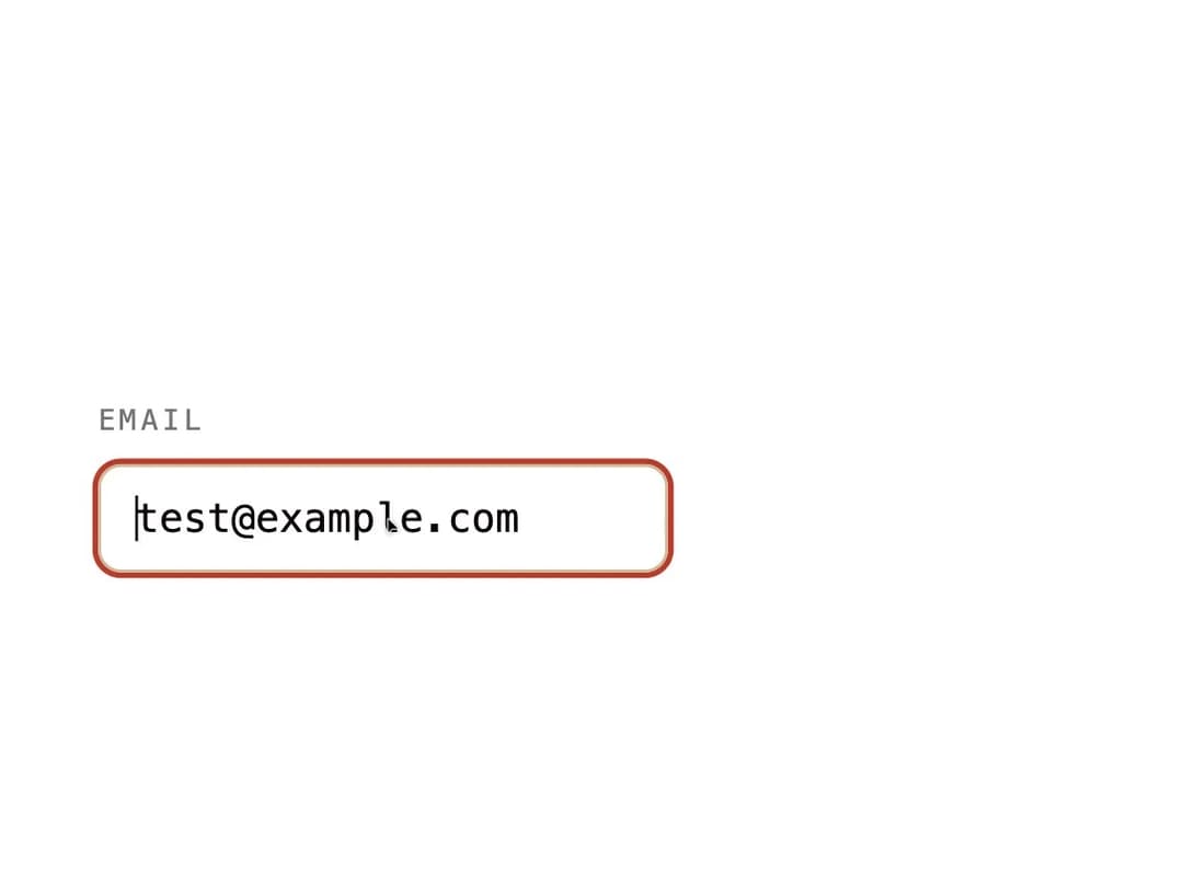 Email Input preview