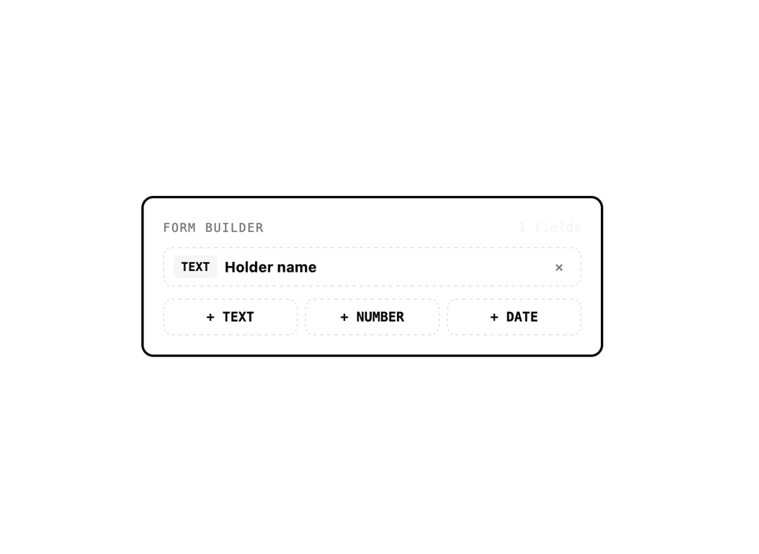 Form Builder preview