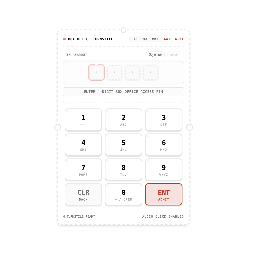Keypad preview