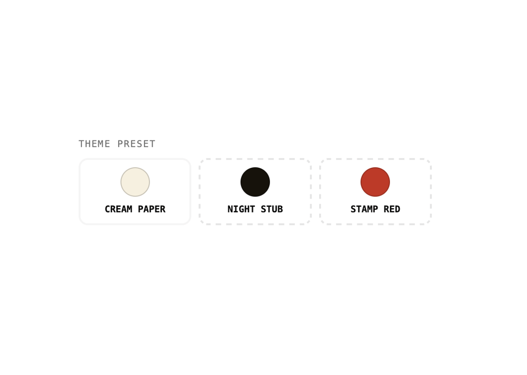 Theme Preset Picker preview