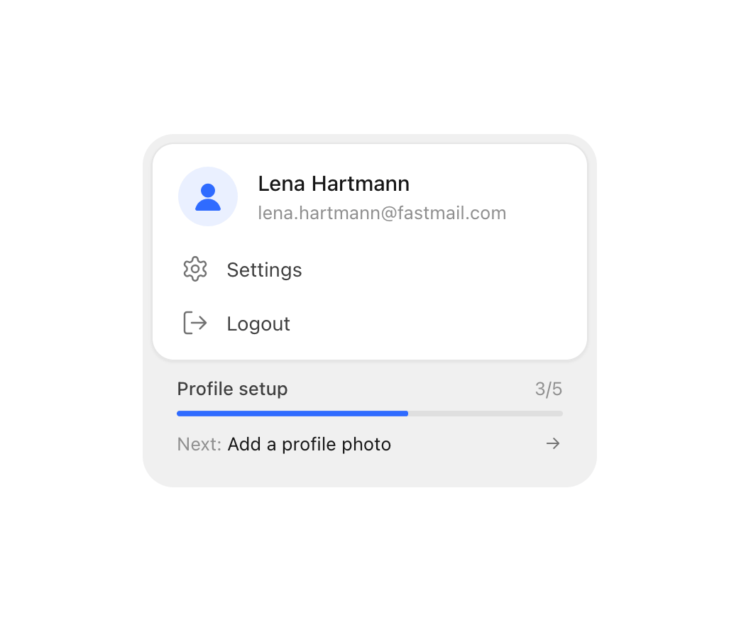 Profile Menu preview