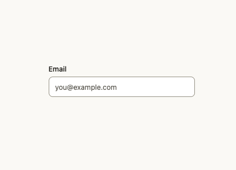 Text Field preview