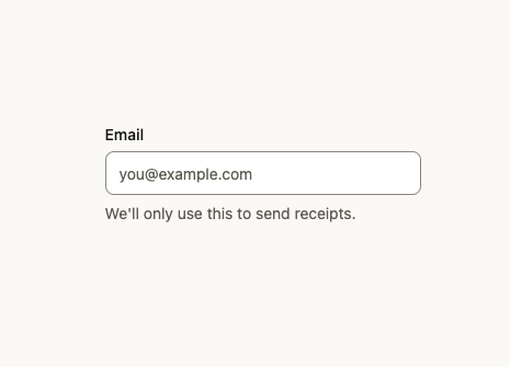 Text Field preview