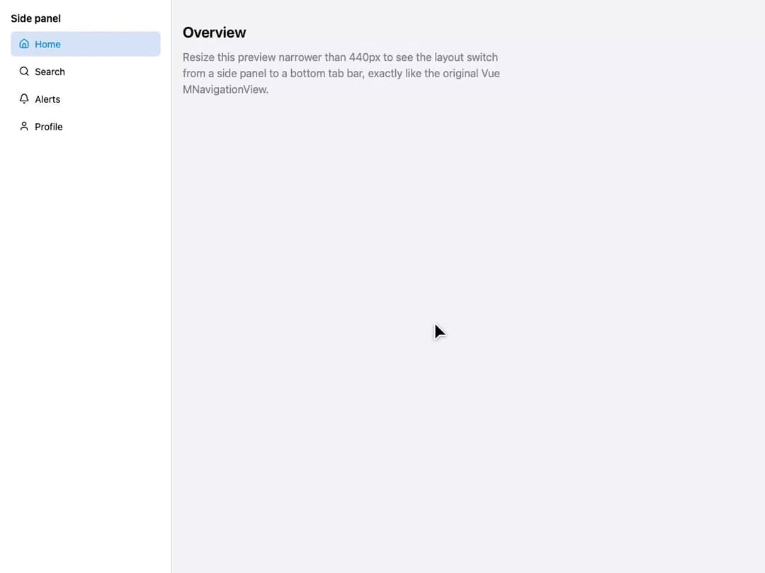 Navigation View preview