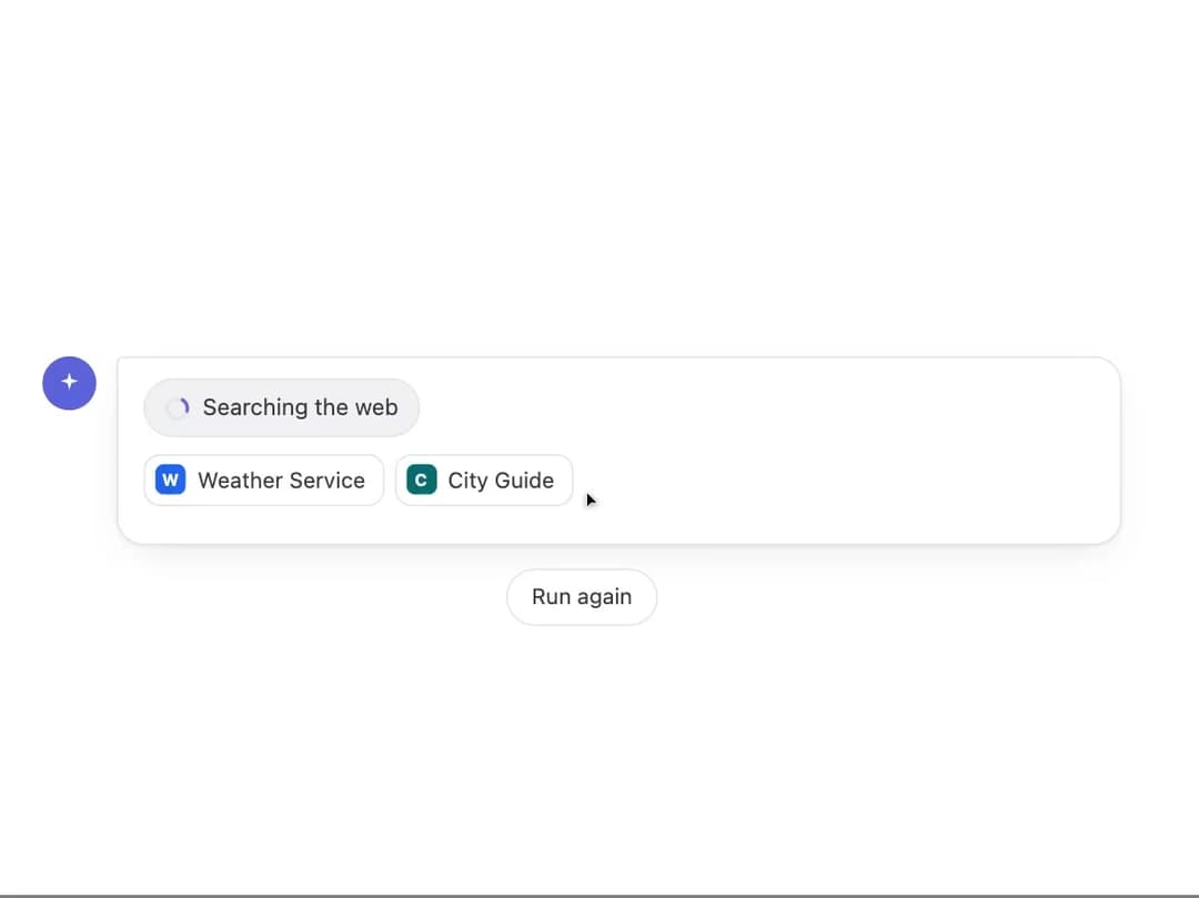 Web Search Indicator preview