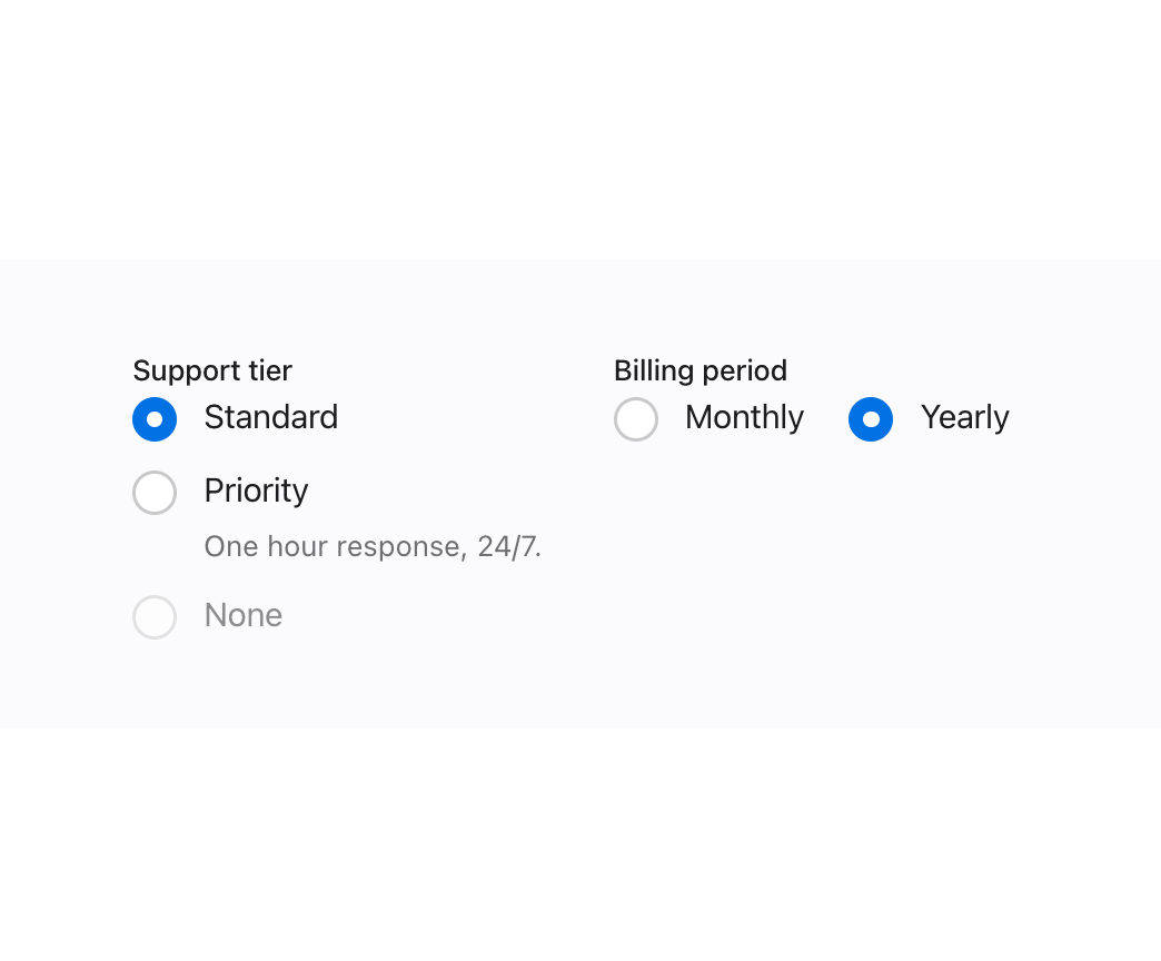 Toggles preview