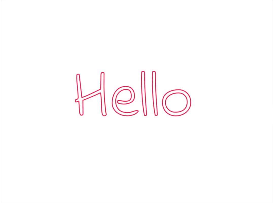Handwriting SVG preview