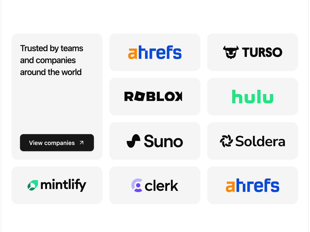 Logo Cloud with CTA Card preview