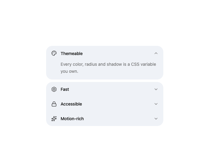 Icon Accordion preview