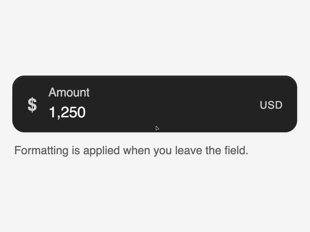 Matte Amount Input preview
