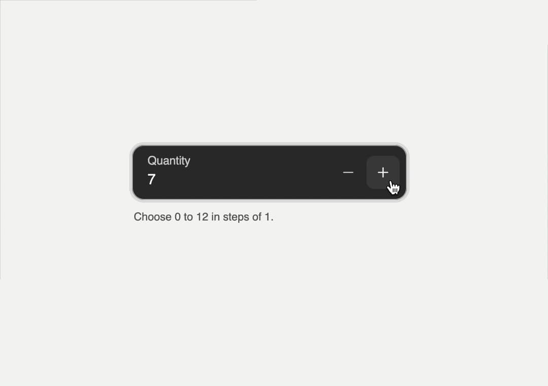 Matte Number Input preview