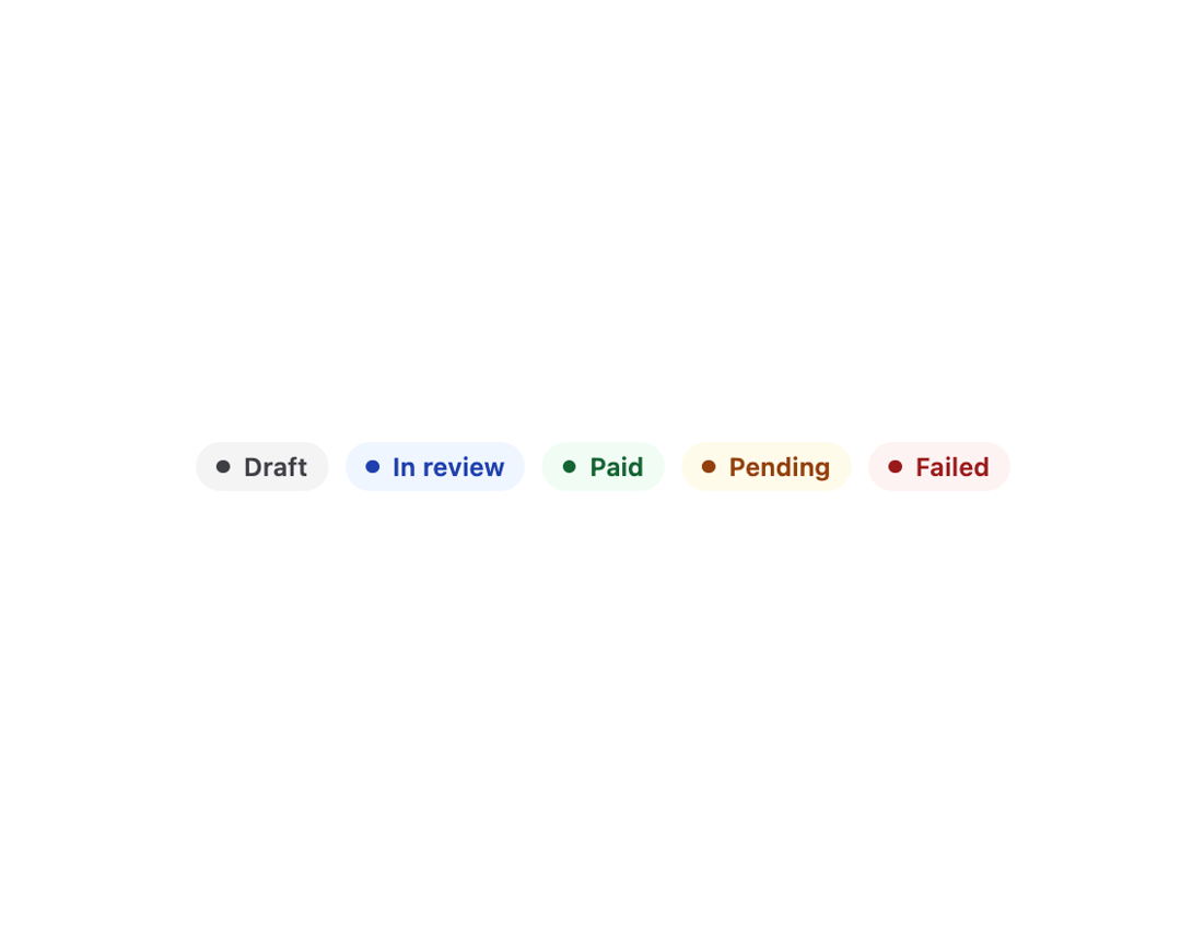 Status Badge preview