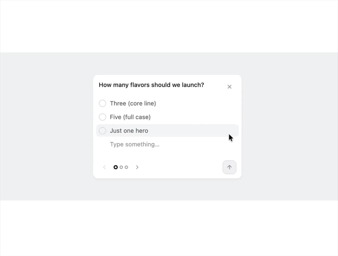 Approval Card preview
