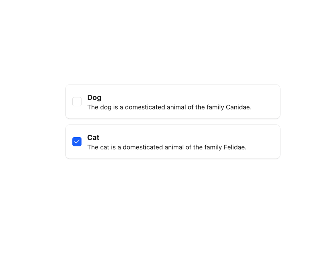 Reshaped Checkbox preview