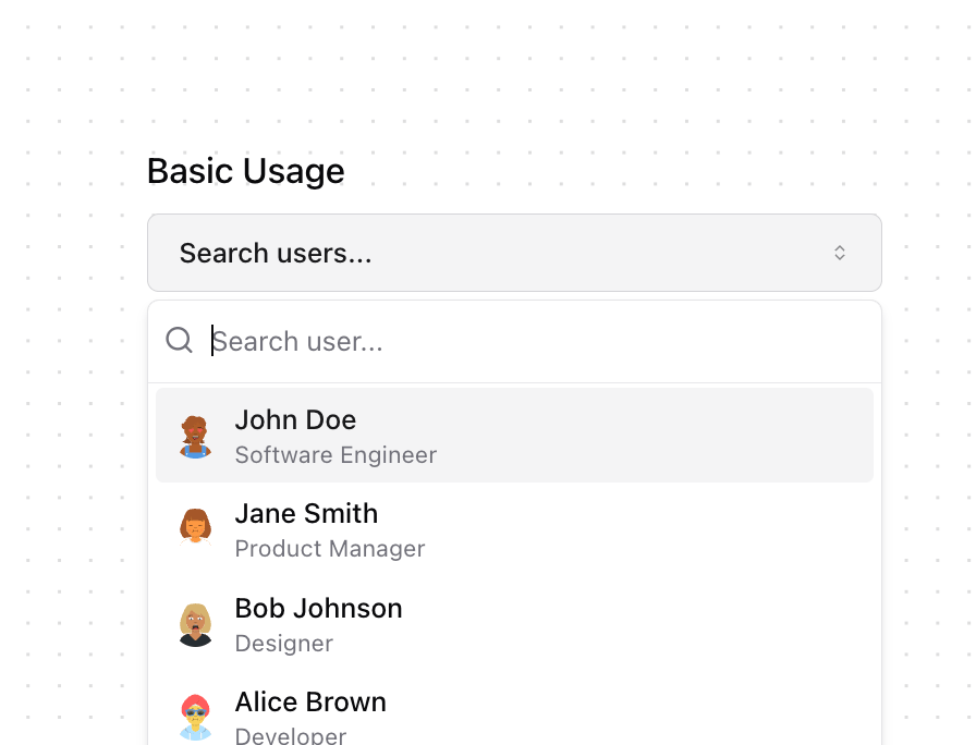 Async Select preview