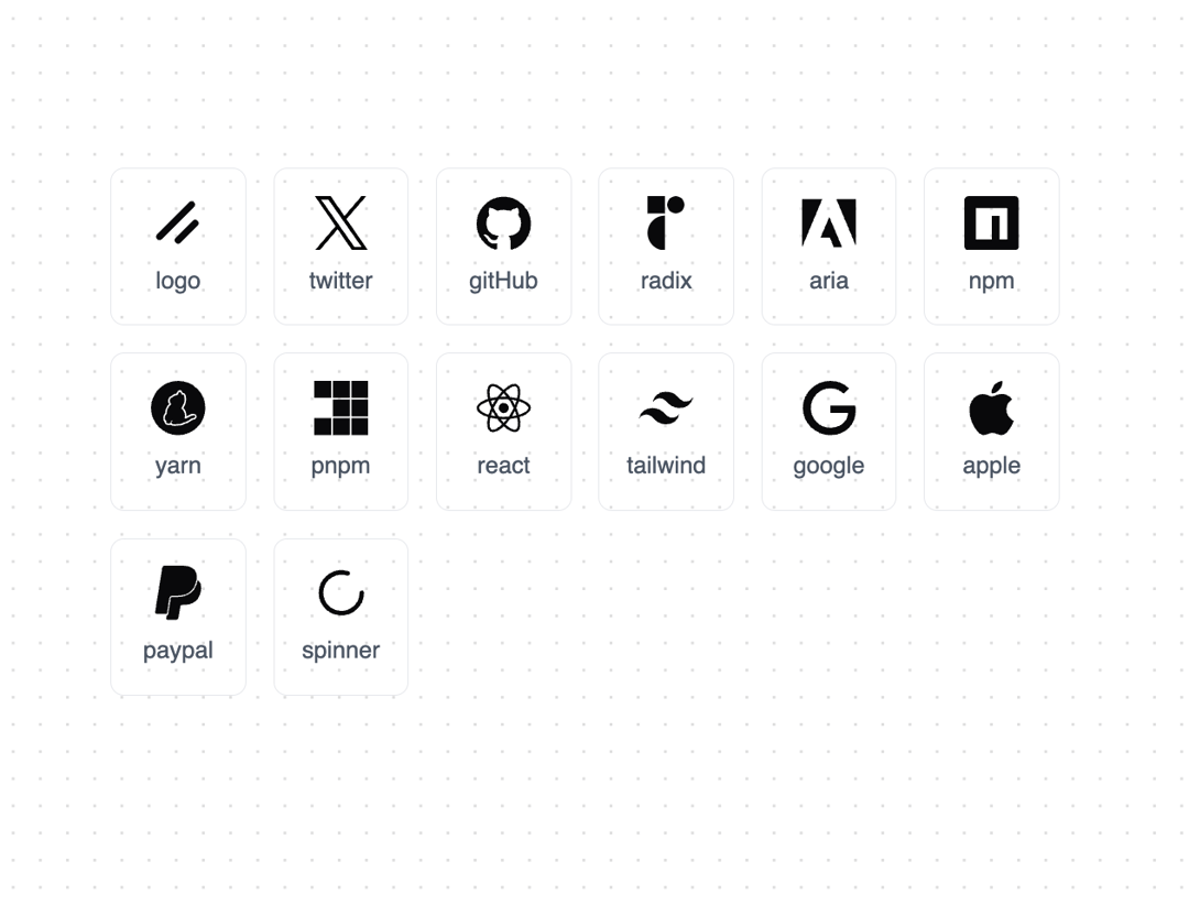 Icons preview