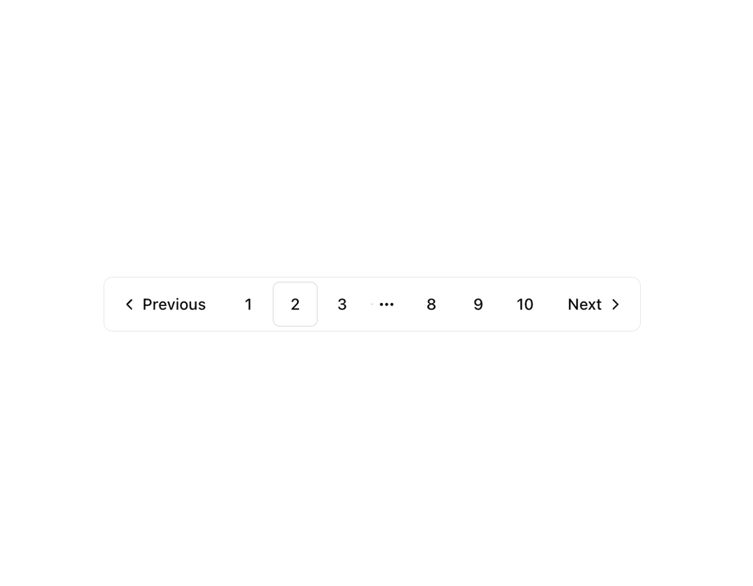 Pagination preview