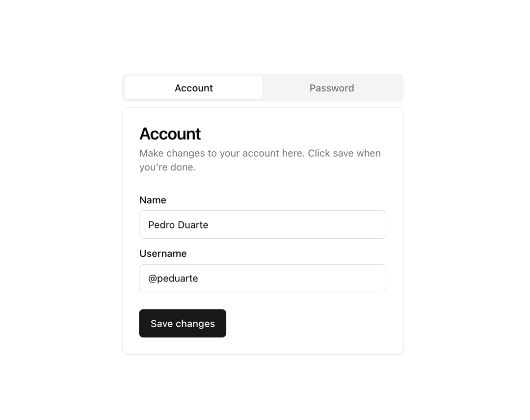 Tabs preview