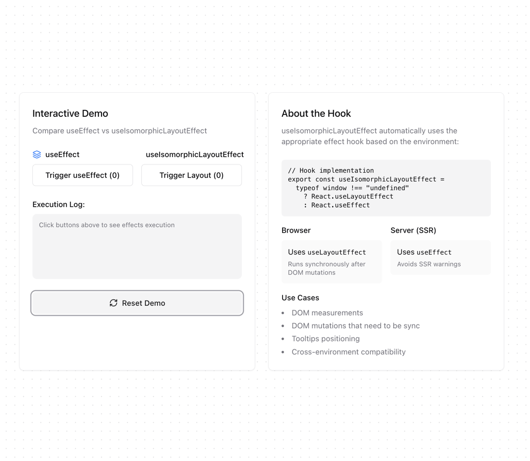 useIsomorphicLayoutEffect preview