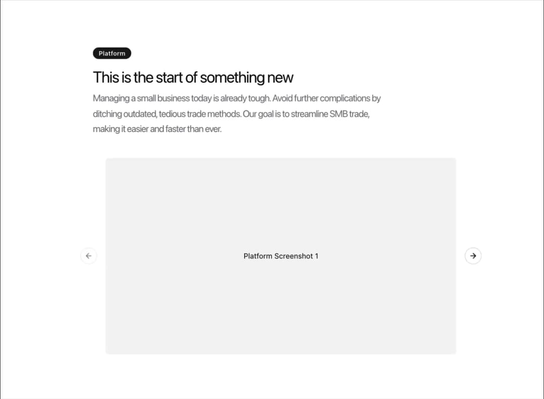 Feature with Image Carousel preview