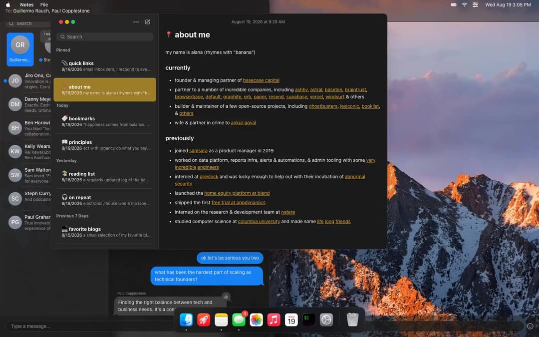 macOS Desktop Portfolio preview