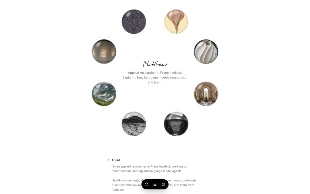 Glass portfolio preview