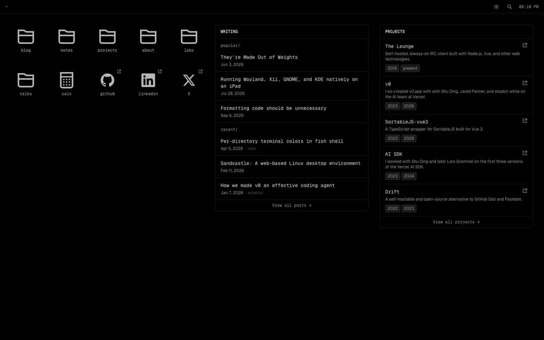 Max Leiter Personal Site preview