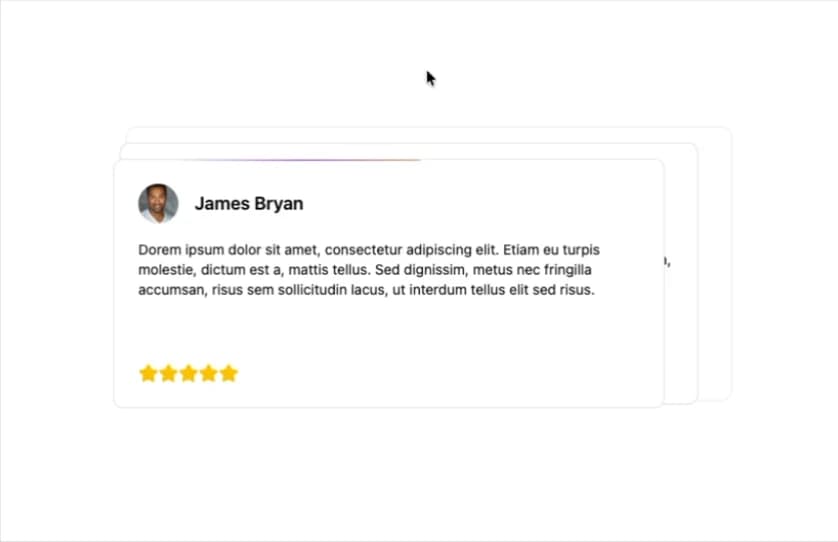 Animated Review Card preview