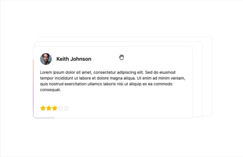 Animated Review Card preview