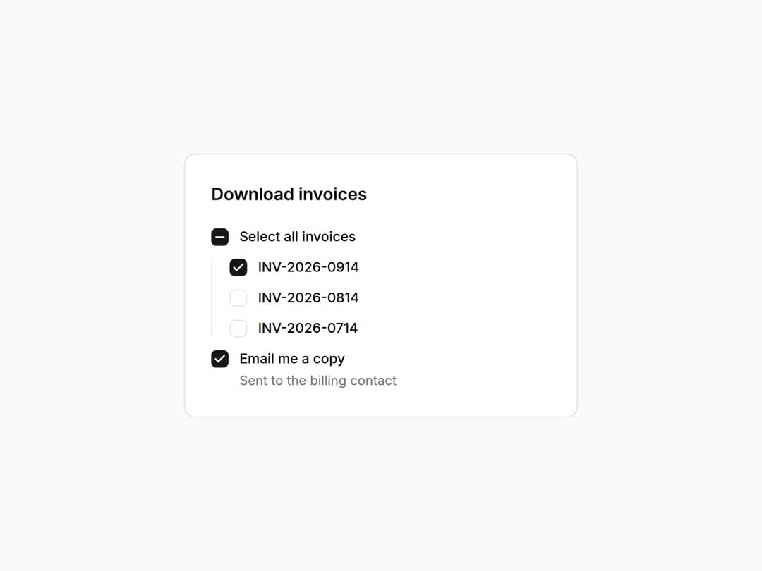 Checkbox preview