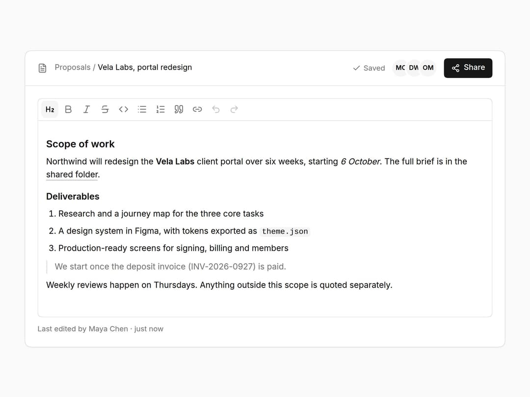 Rich Text Editor preview