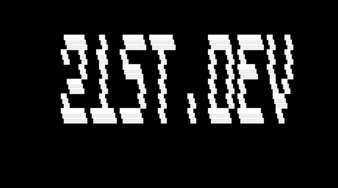 Animated ASCII letter hero preview