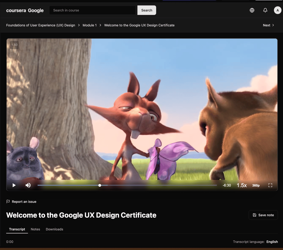 LMS Course Video Player preview