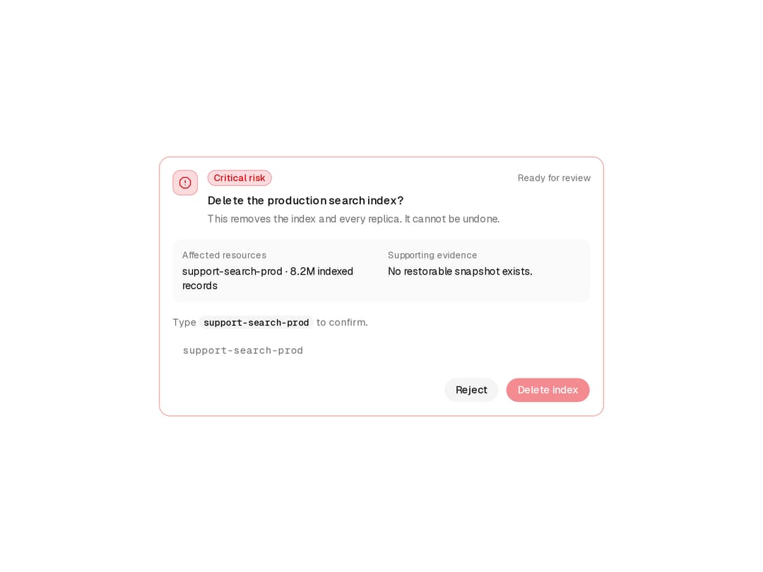 Approval Card preview