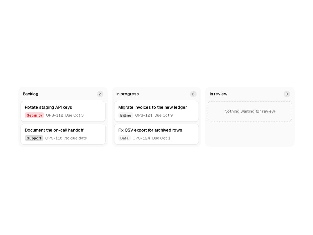 Kanban Board preview