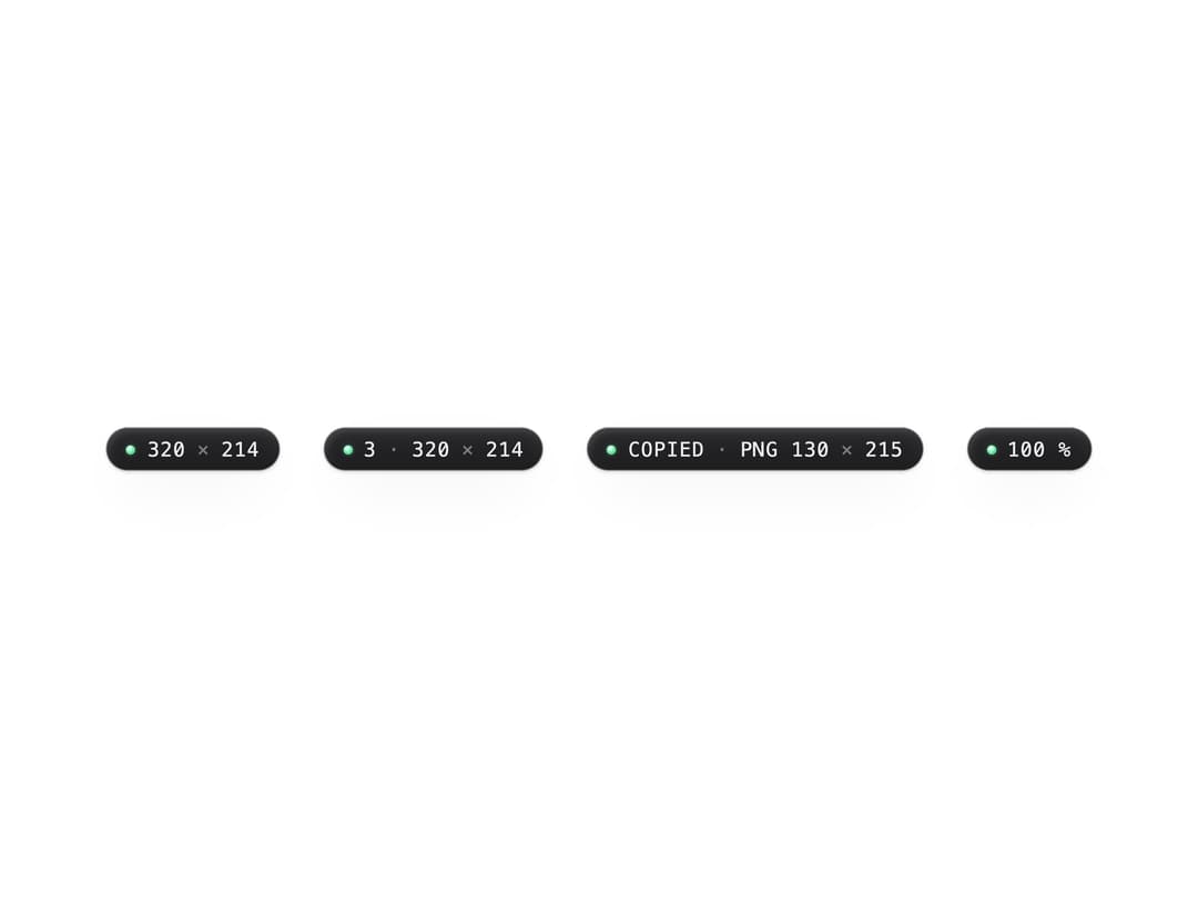 Size Readout preview