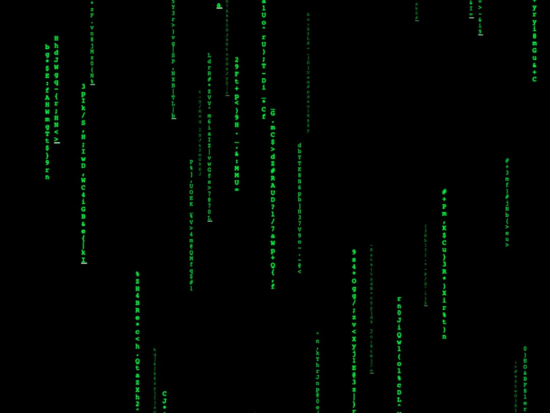 Matrix code rain preview