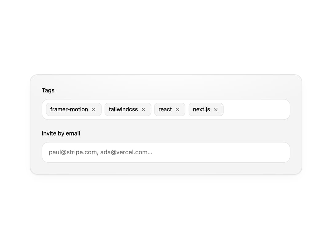 Multi-Select Token Pills preview
