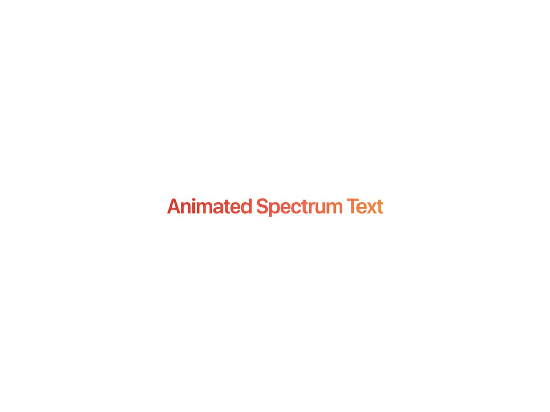 Text Spectrum preview
