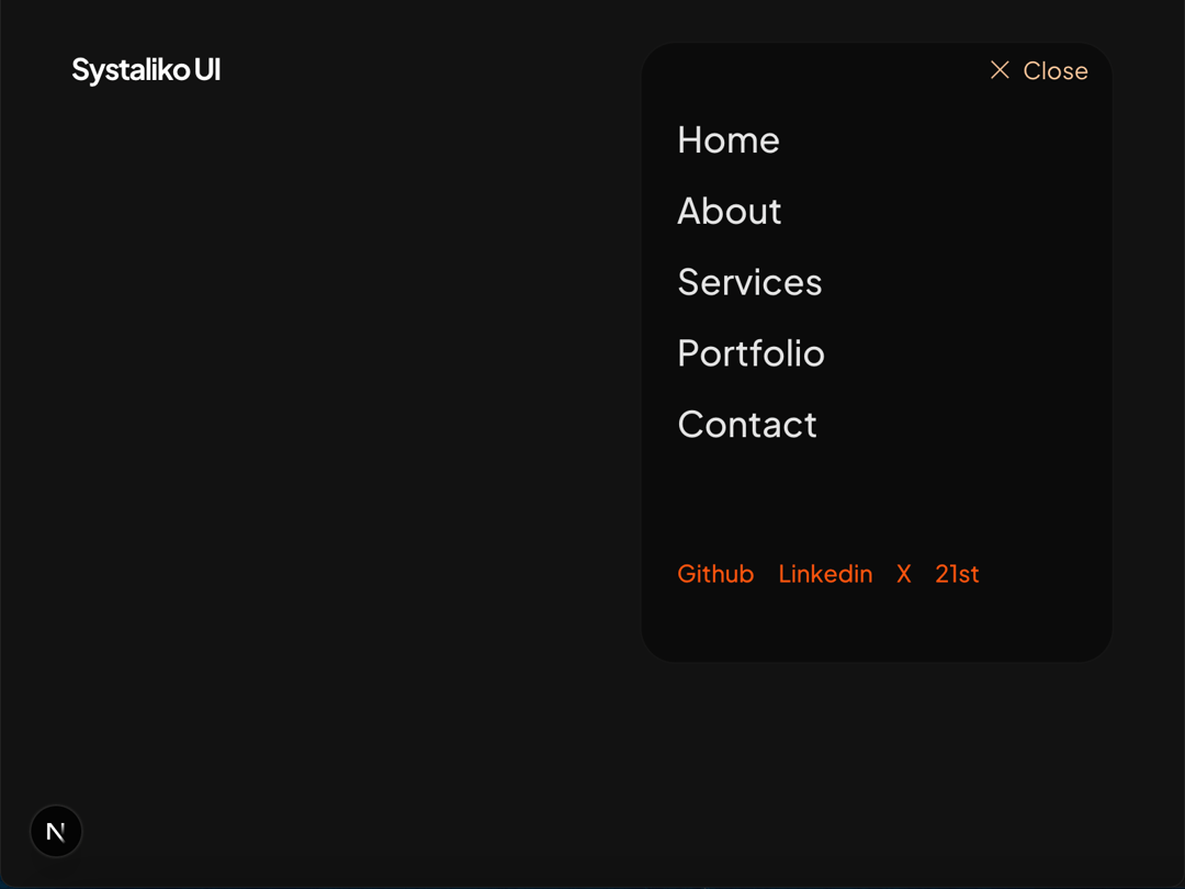 Animated Menu with variants preview