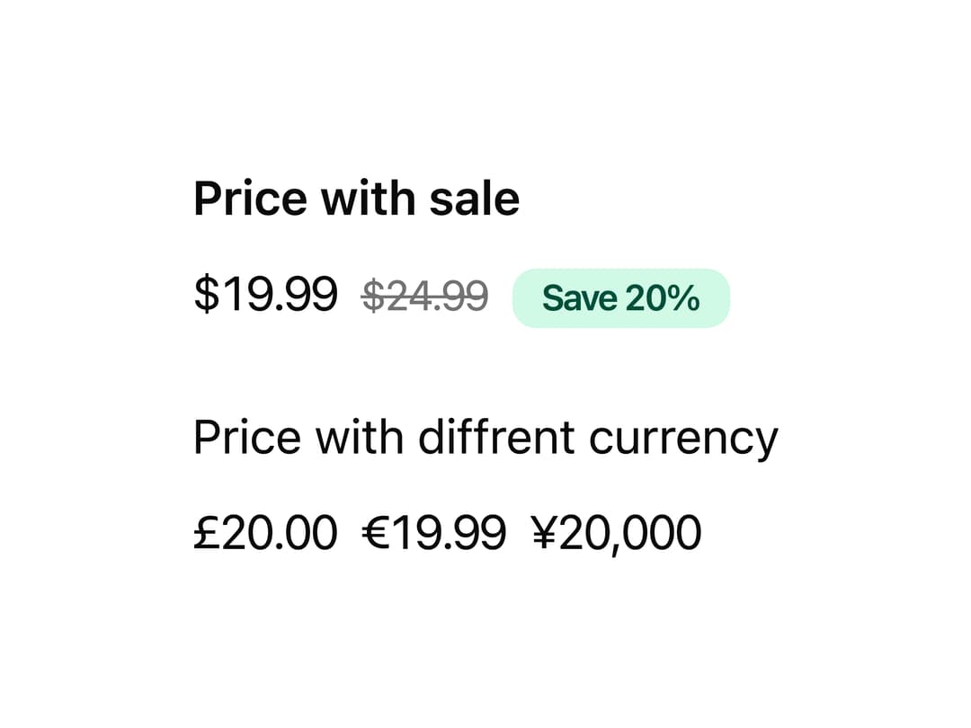 Price preview