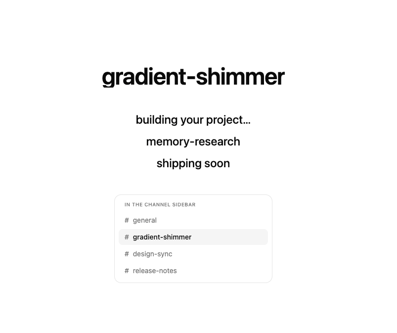 Gradient Shimmer Text preview