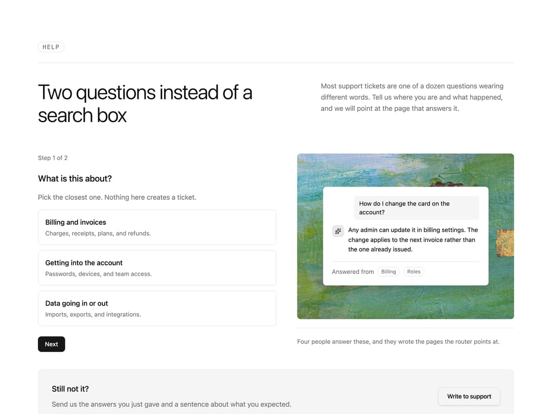Answer Router FAQ preview
