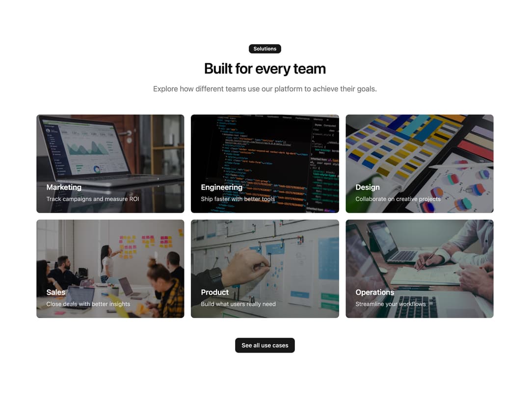 Use Case Image Cards preview