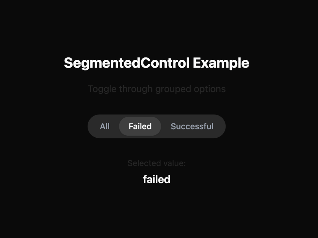 SegmentedControl preview