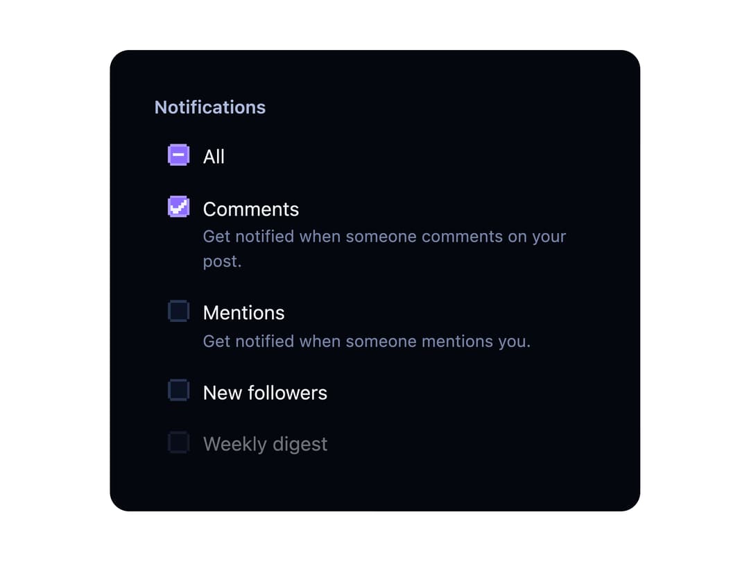 Checkbox Group preview